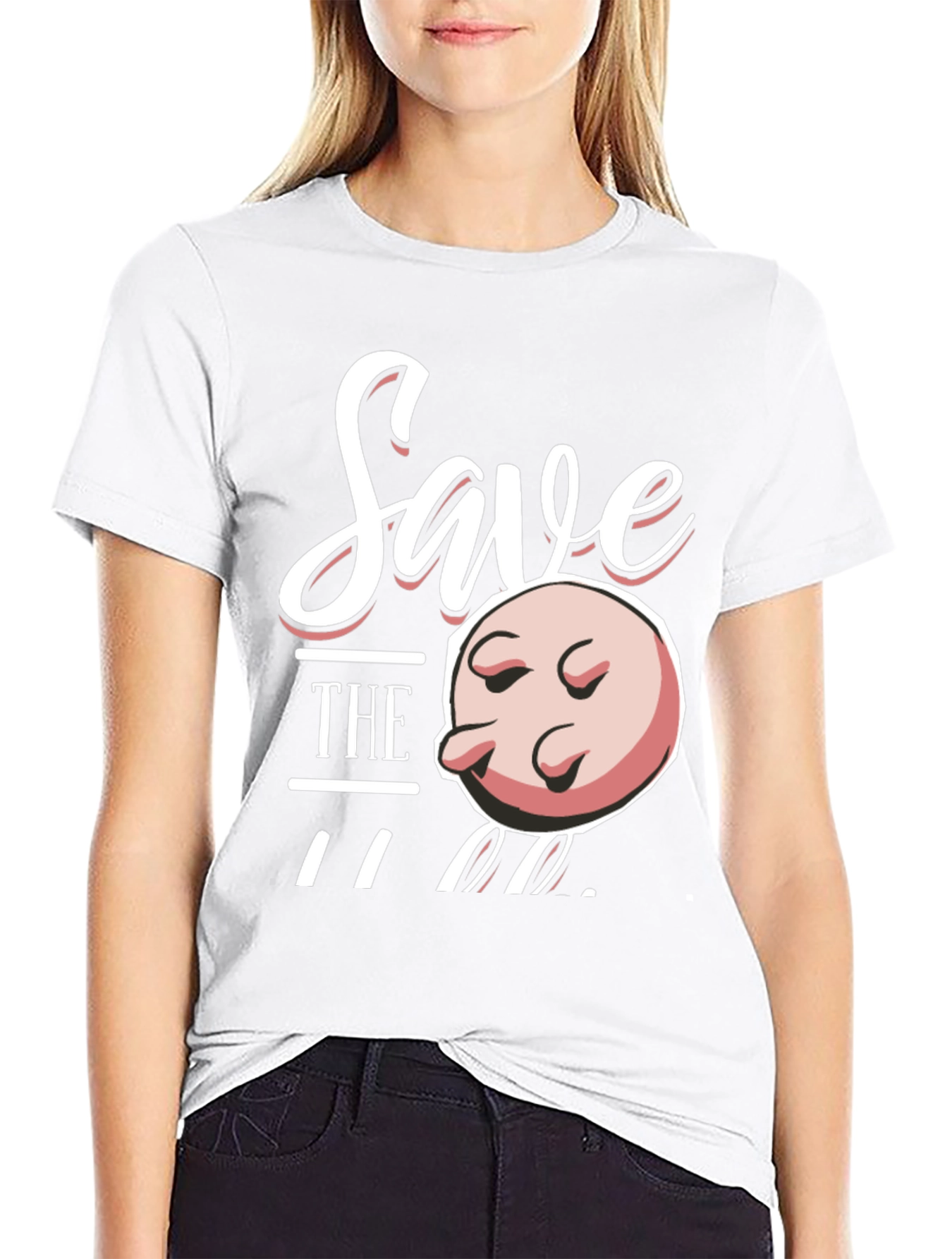 Black Save the Udders Funny T-Shirt view 9