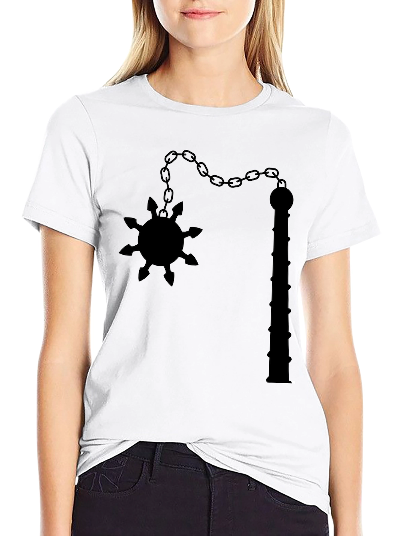 Black Flail Graphic Tee - Unique Edgy Design - 9