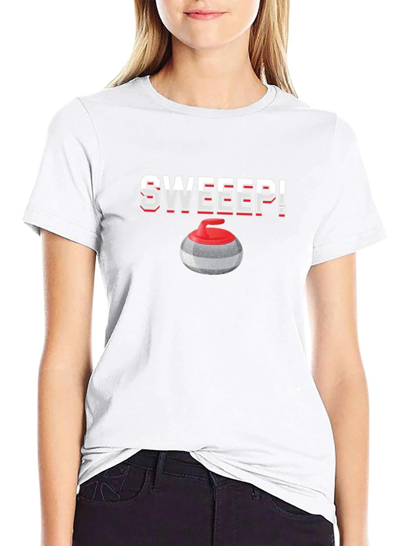 Black Sweep Curling T-Shirt view 9