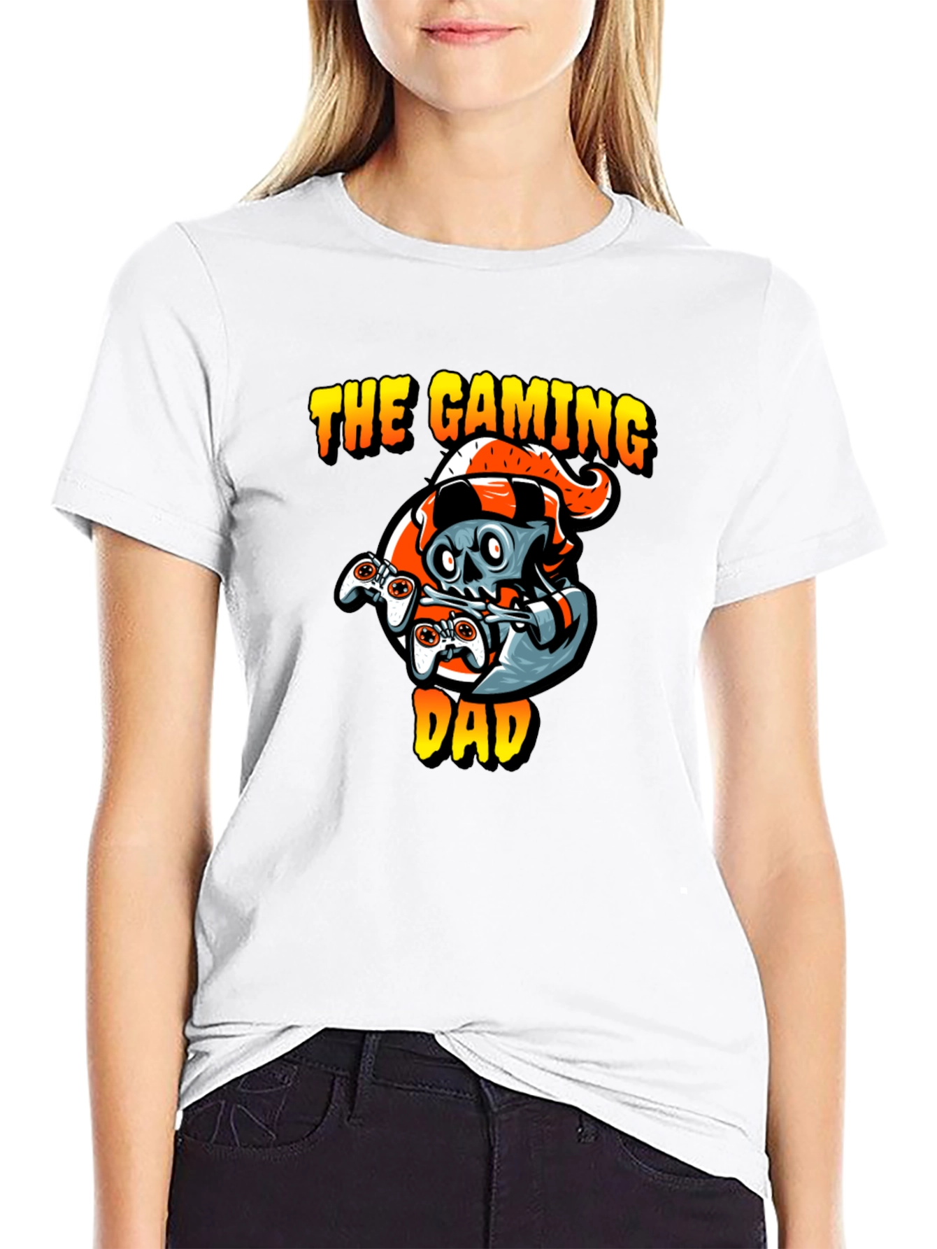 Gaming Dad T-Shirt - Gamer Skull Design - 9