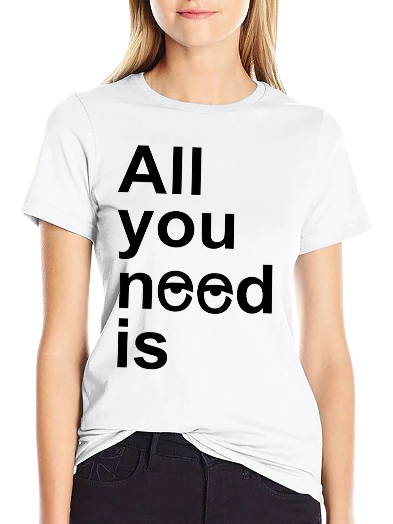 Black All You Need is Eyes - Black T-Shirt view 9