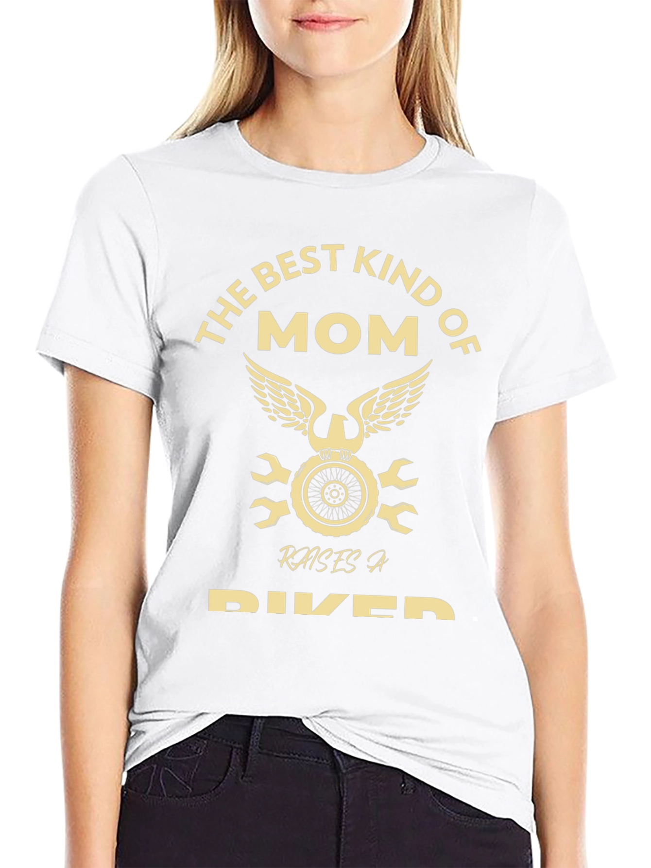 Black Best Kind of Mom Raises a Biker T-Shirt view 9
