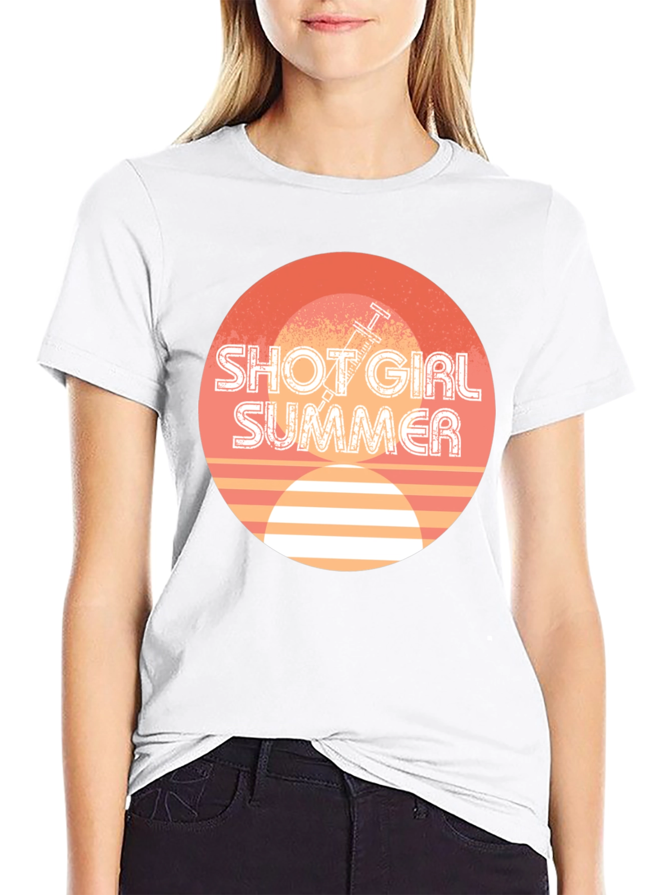 Black Shot Girl Summer Graphic Tee view 9