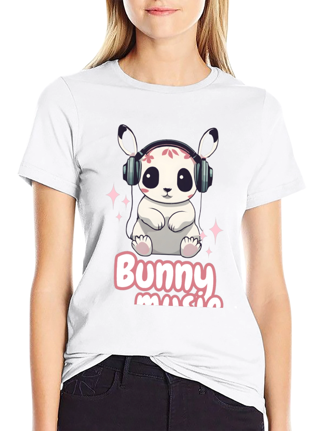 Black Bunny Music T-Shirt view 9