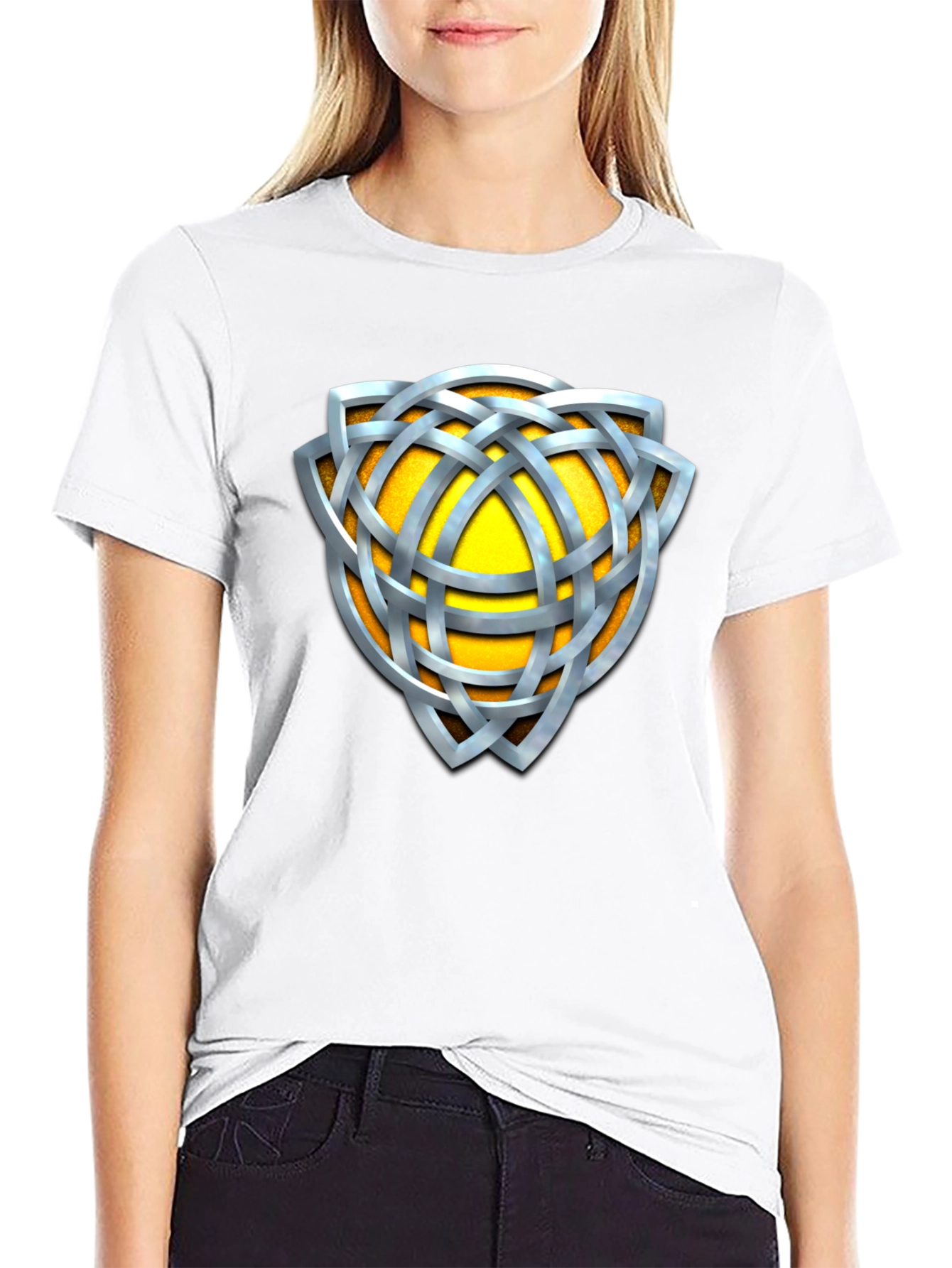 Black Celtic Knot Graphic T-Shirt view 9