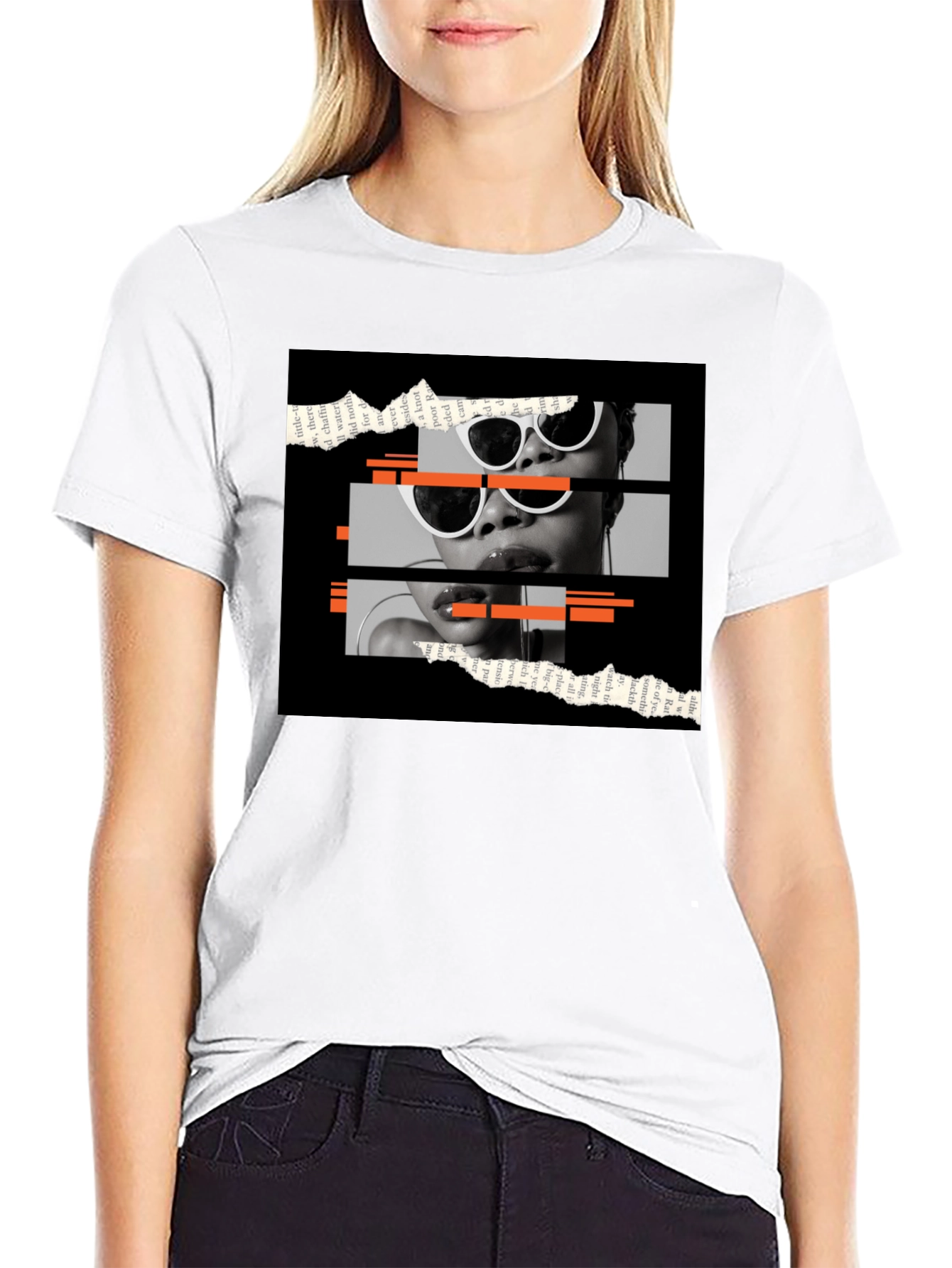 Edgy Graphic Print Black T-Shirt - 9