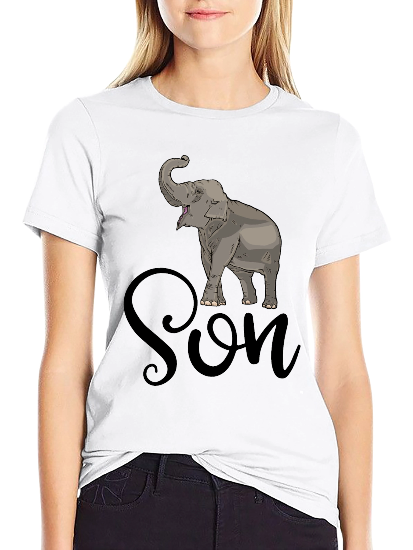Black Elephant Son T-Shirt - Men's Graphic Tee view 9