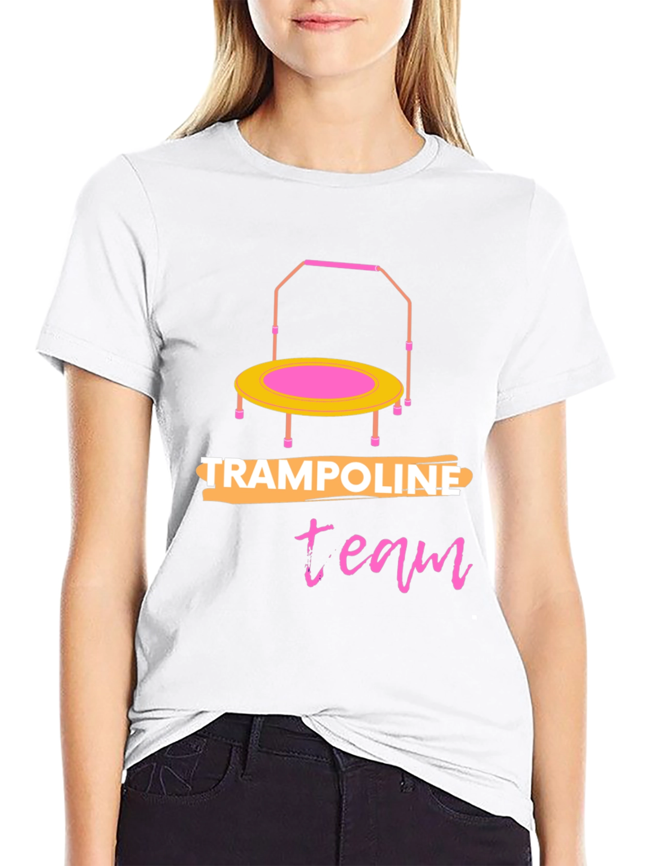 Black Trampoline Team Black T-Shirt view 9