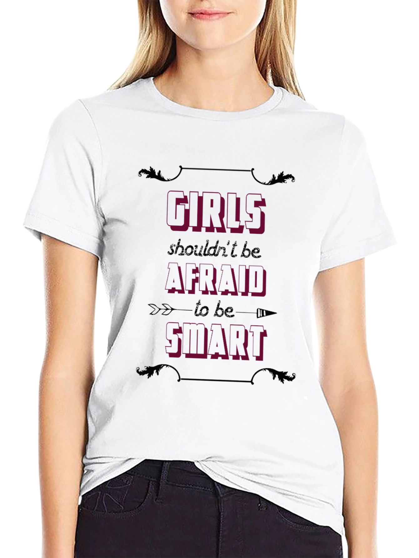 Black Girls Shouldn't Be Afraid to Be Smart T-Shirt view 9