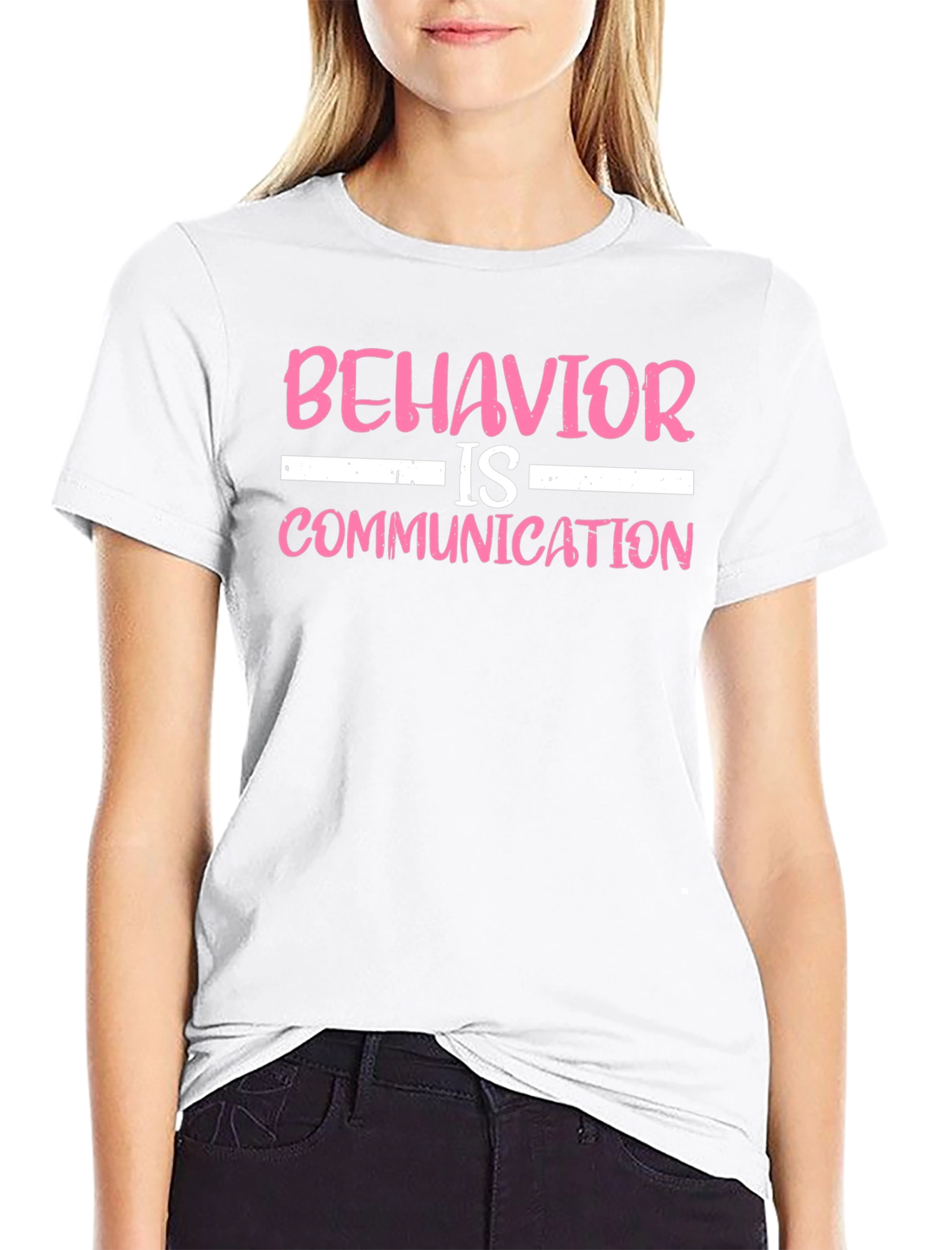 Black Behavior is Communication T-Shirt view 9
