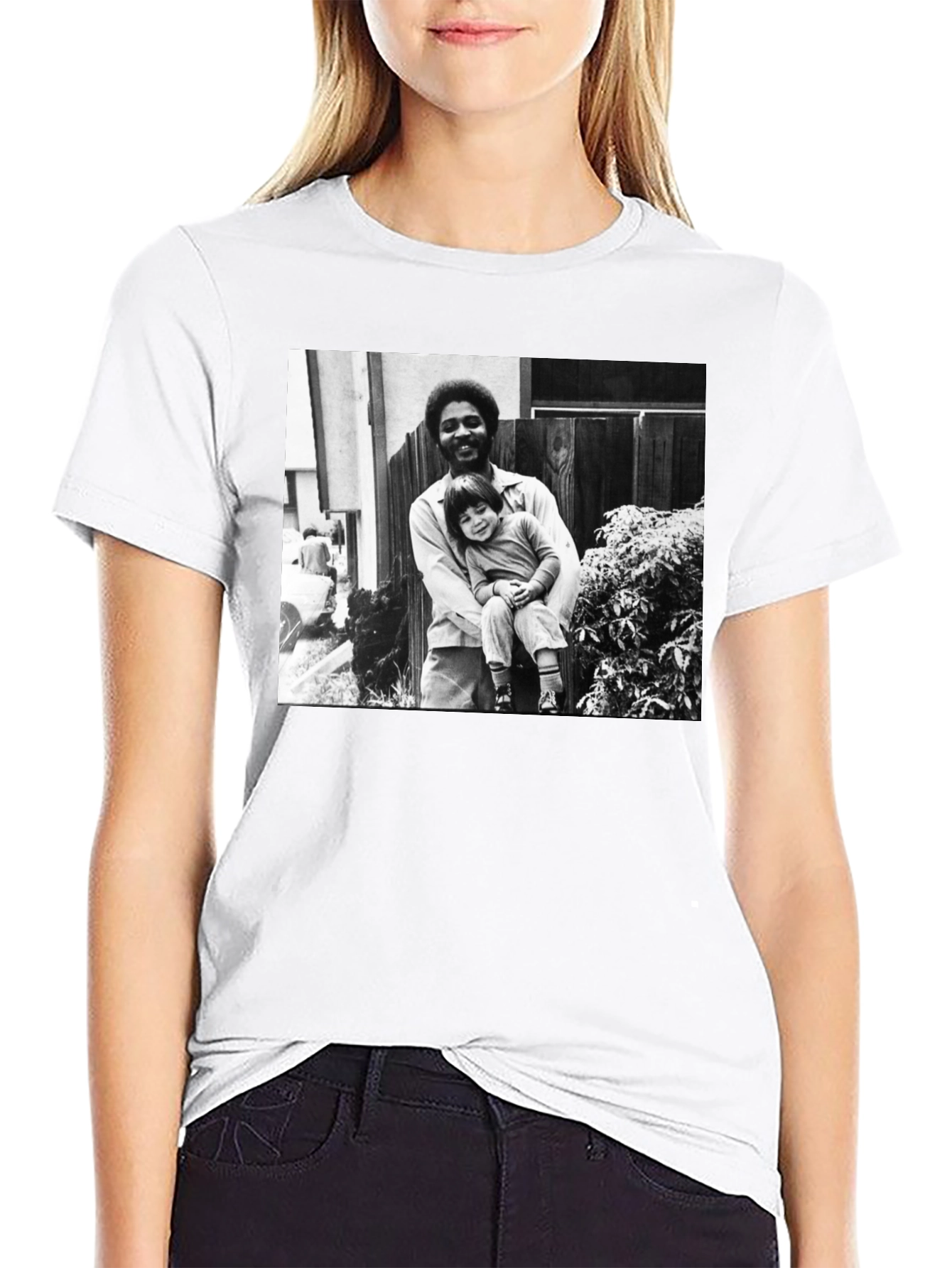 Black Vintage Style Black T-Shirt view 9