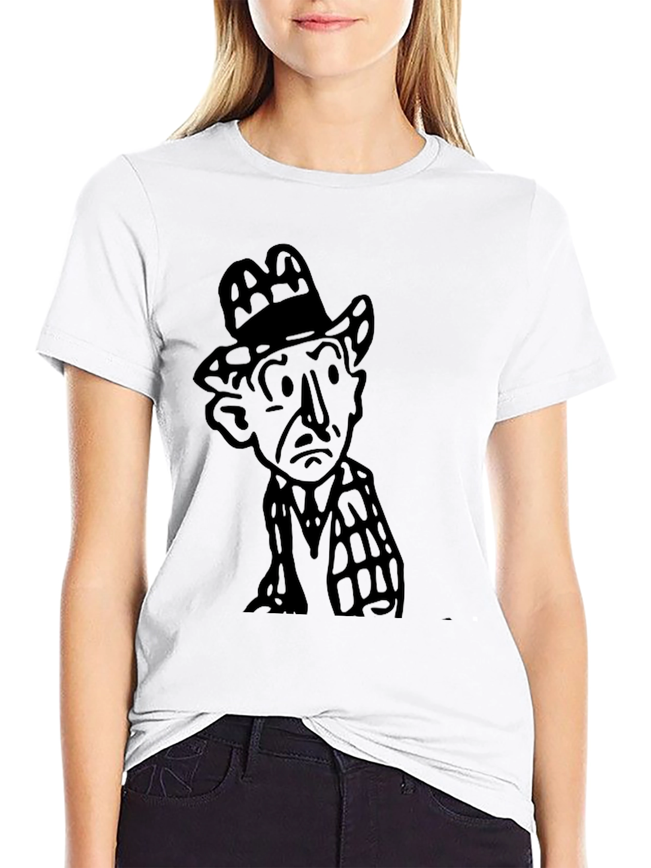 Black Noir Detective Graphic Tee - Classic Style view 9