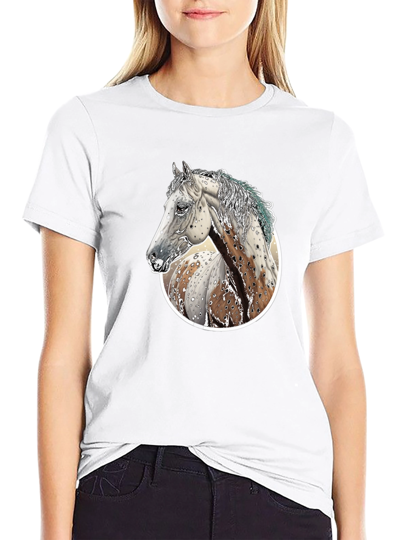 Black Horse Graphic Tee - Men's Black T-Shirt view 9