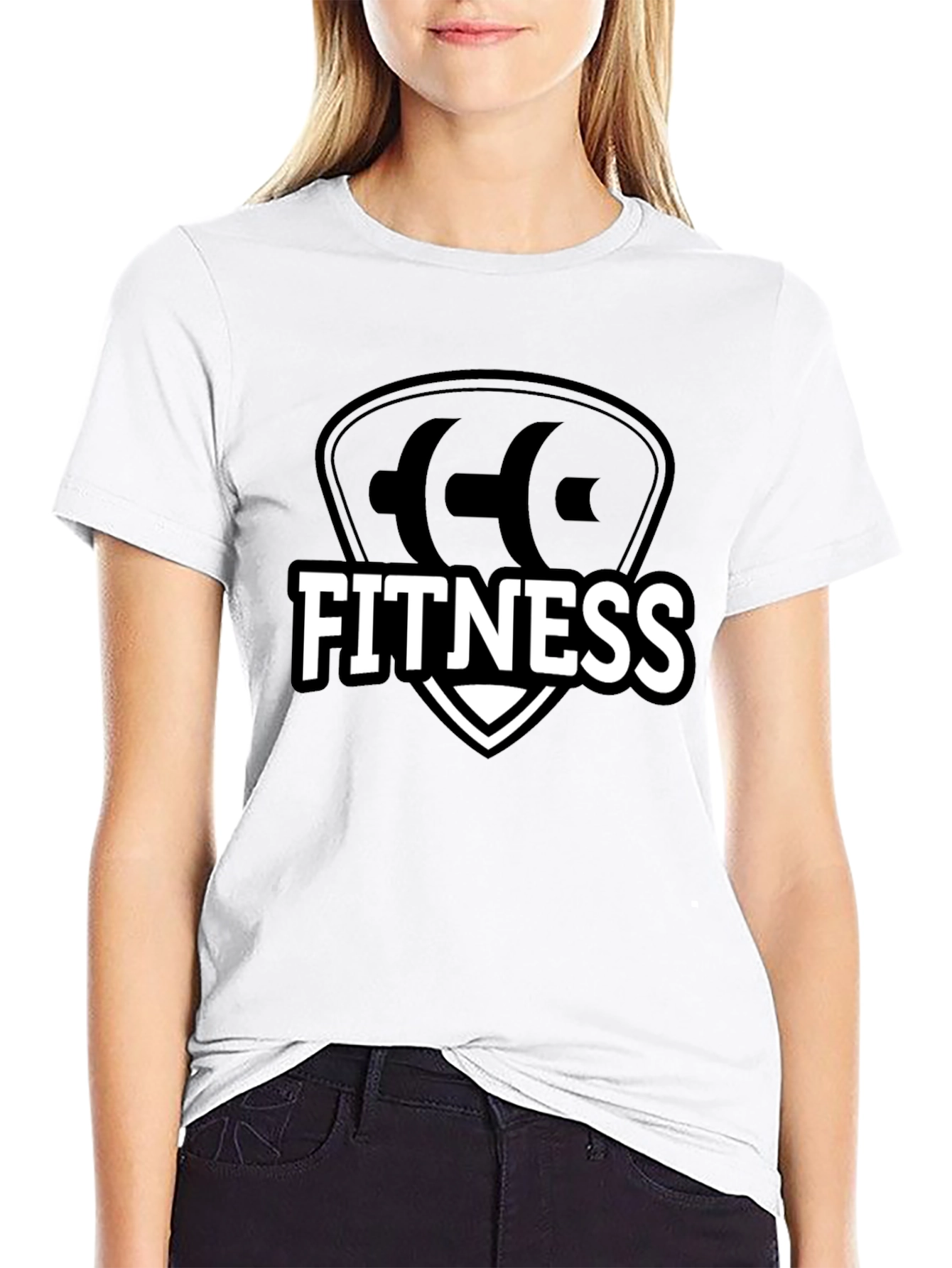 Black Fitness Black T-Shirt view 9