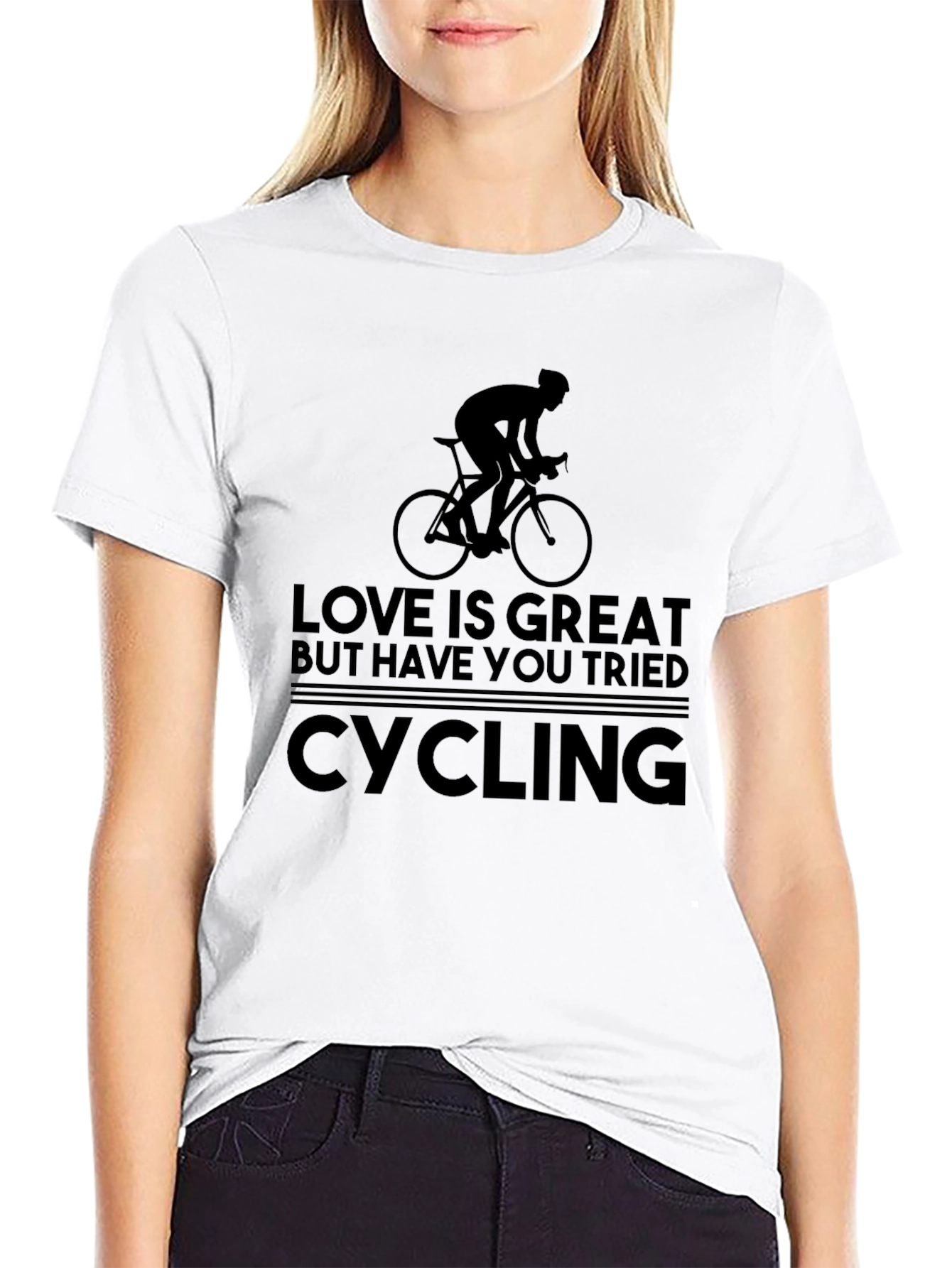 Black Love is Great, But Have You Tried Cycling T-Shirt view 9