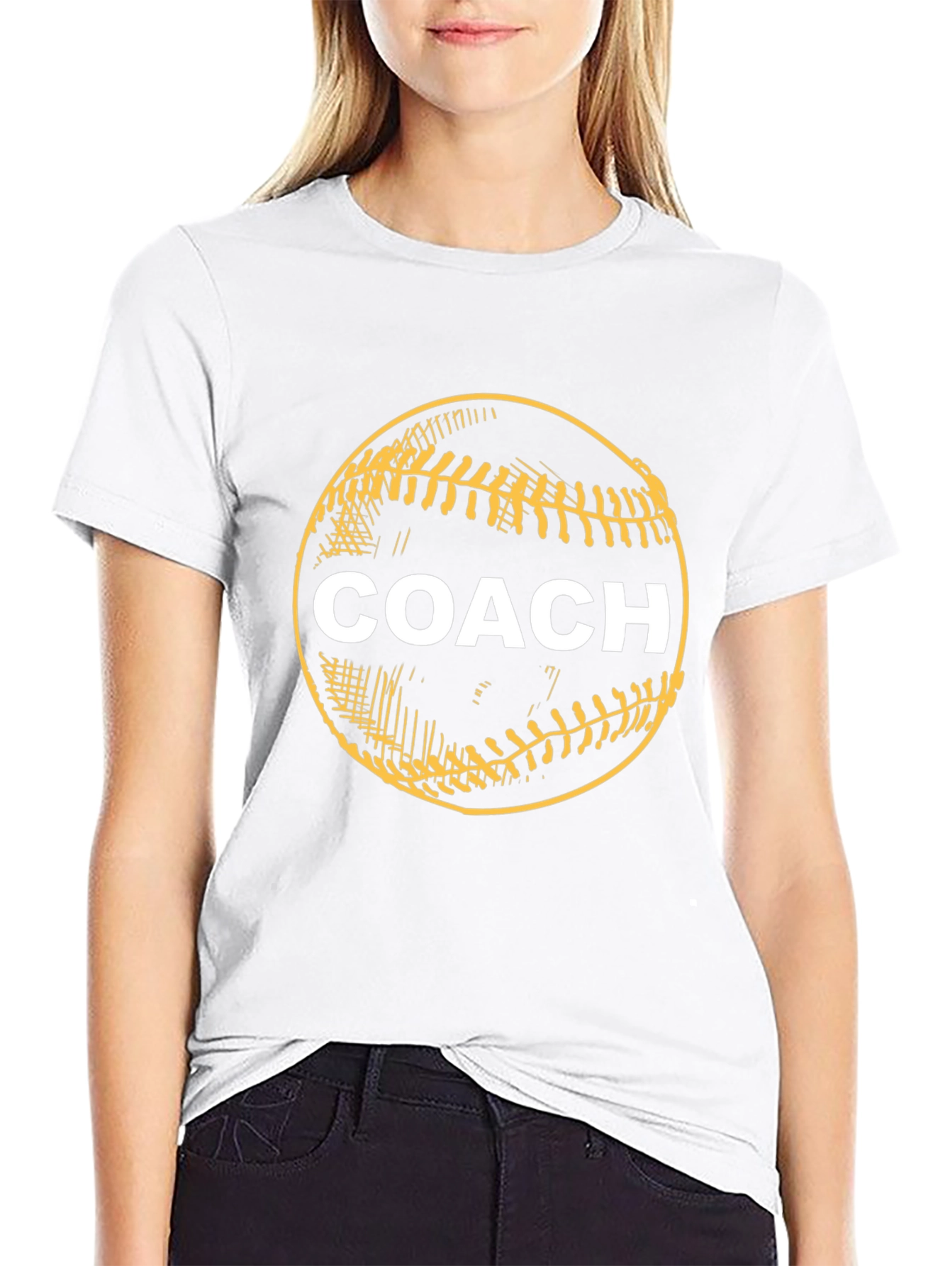 Black Baseball Coach Graphic Tee view 9