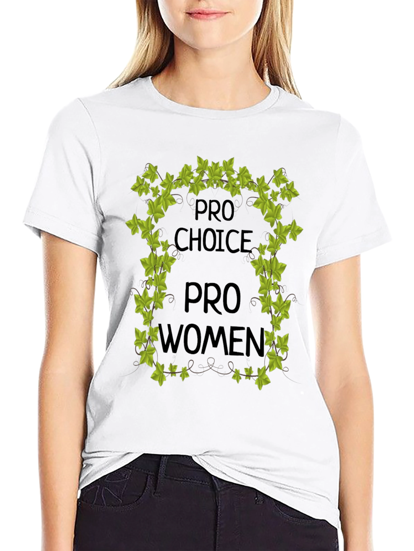 Black Pro Choice Pro Women Graphic Tee view 9
