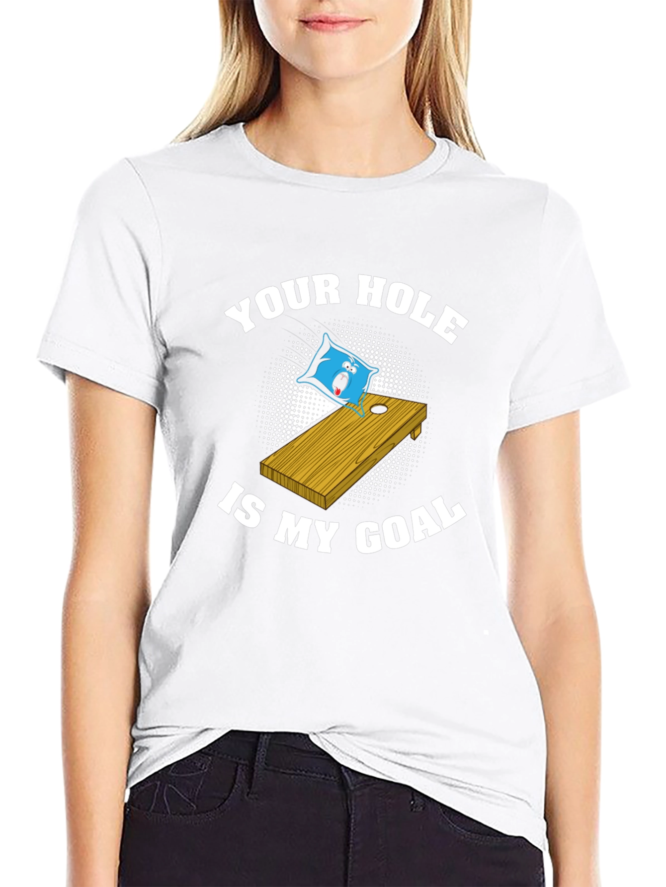 Black Your Hole Is My Goal Graphic T-Shirt view 9