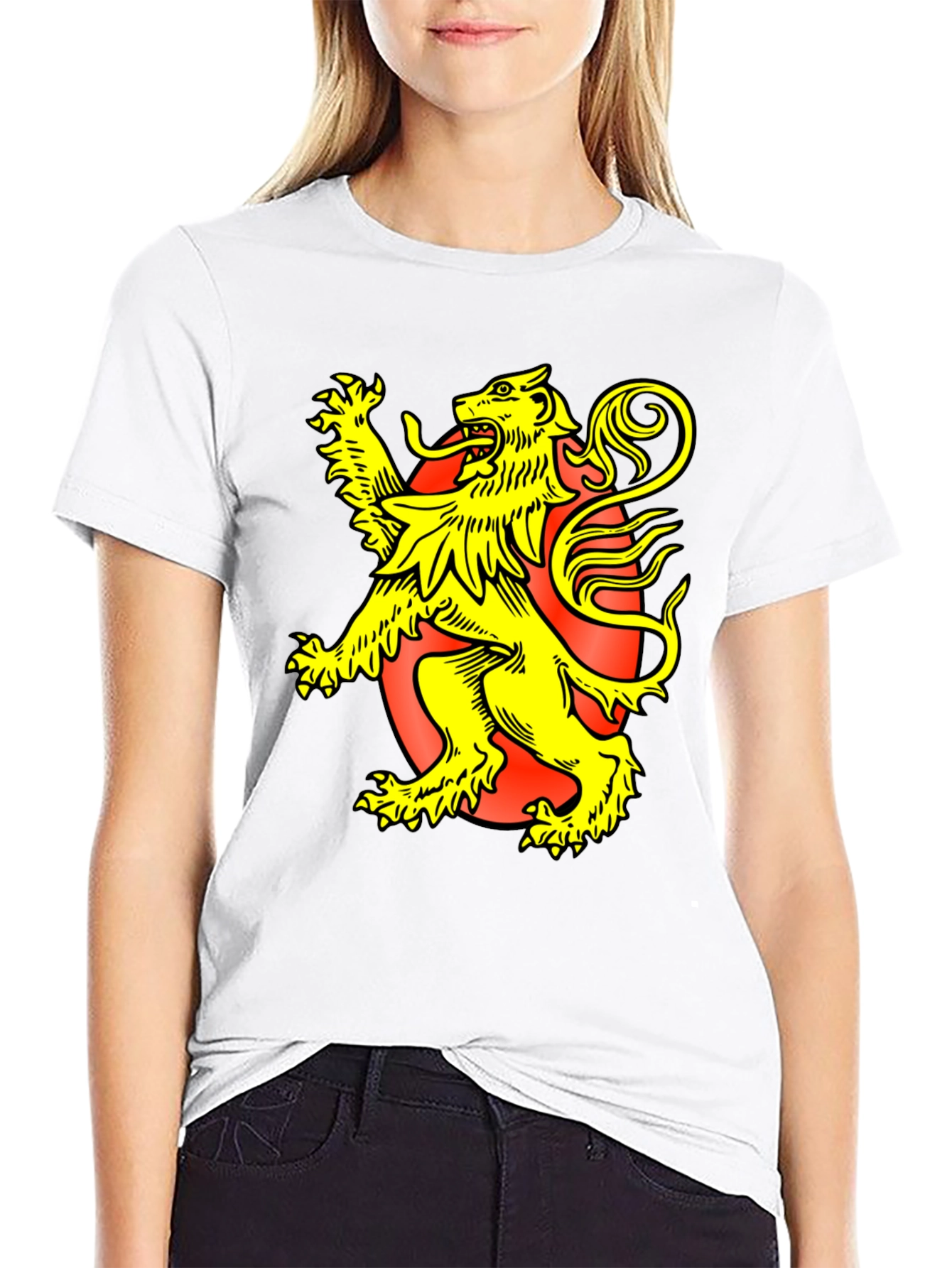 Black Lion Rampant Graphic Tee - Black T-Shirt view 9