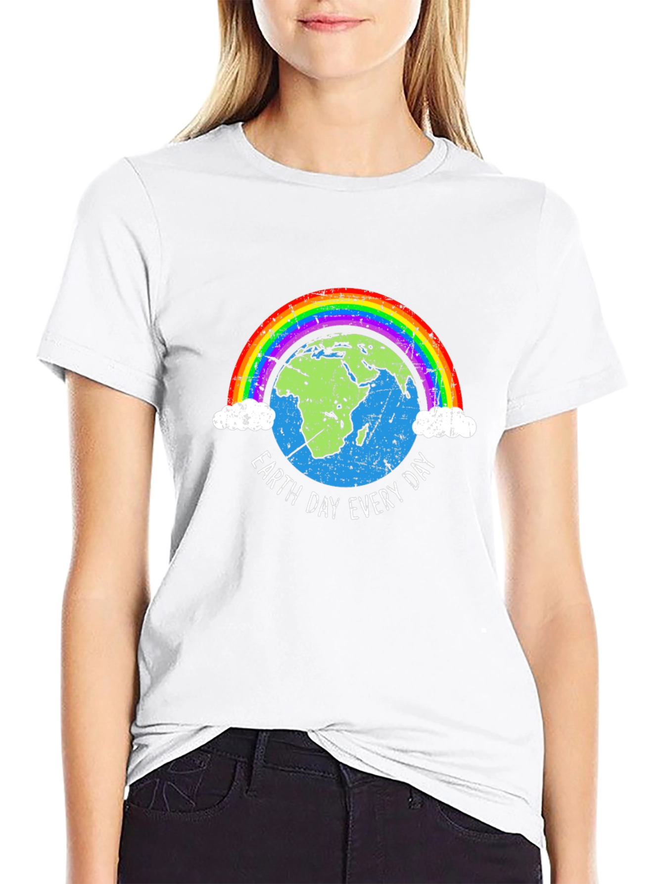 Black Earth Day Every Day T-Shirt view 9