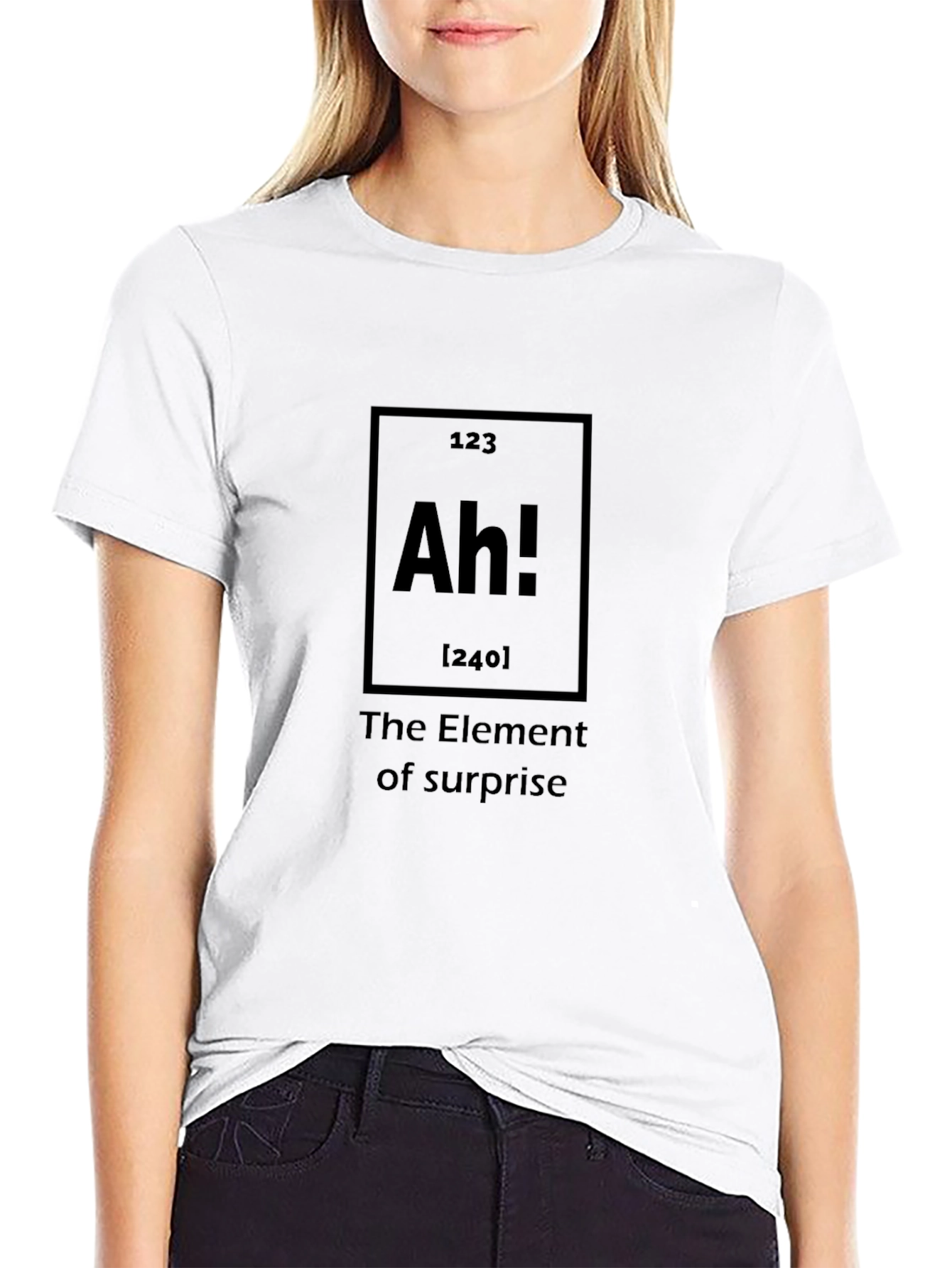 Black Ah! Element of Surprise Graphic T-Shirt view 9