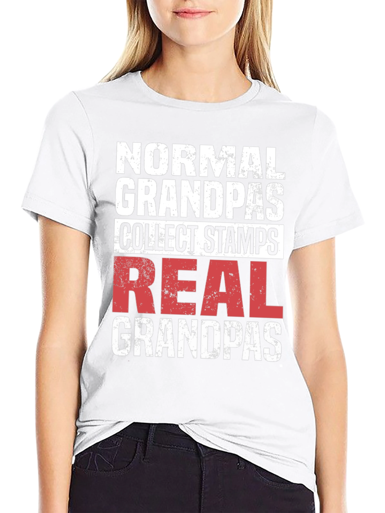 Black Real Grandpas T-Shirt view 9
