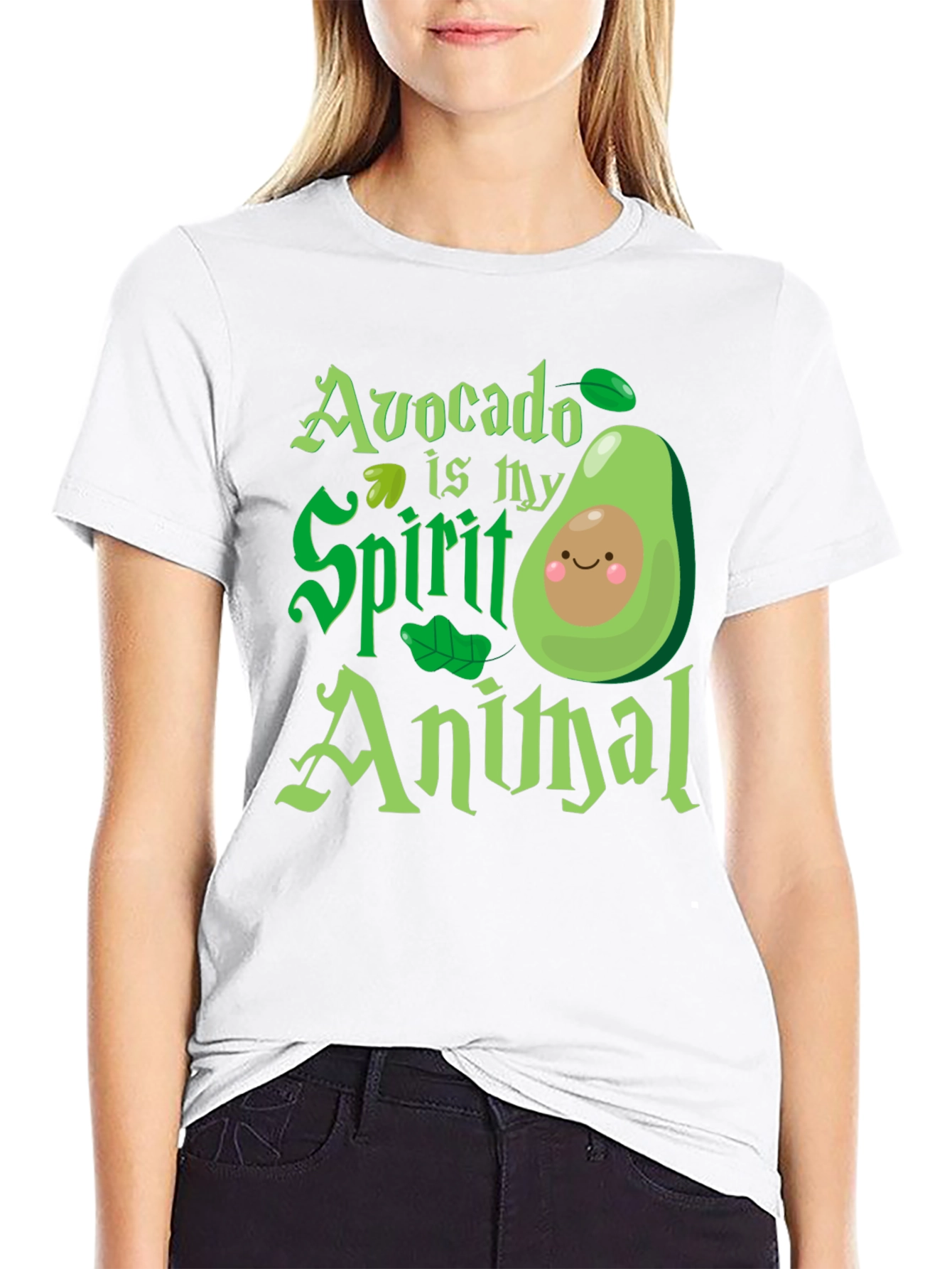Black Avocado is My Spirit Animal - Graphic T-Shirt view 9