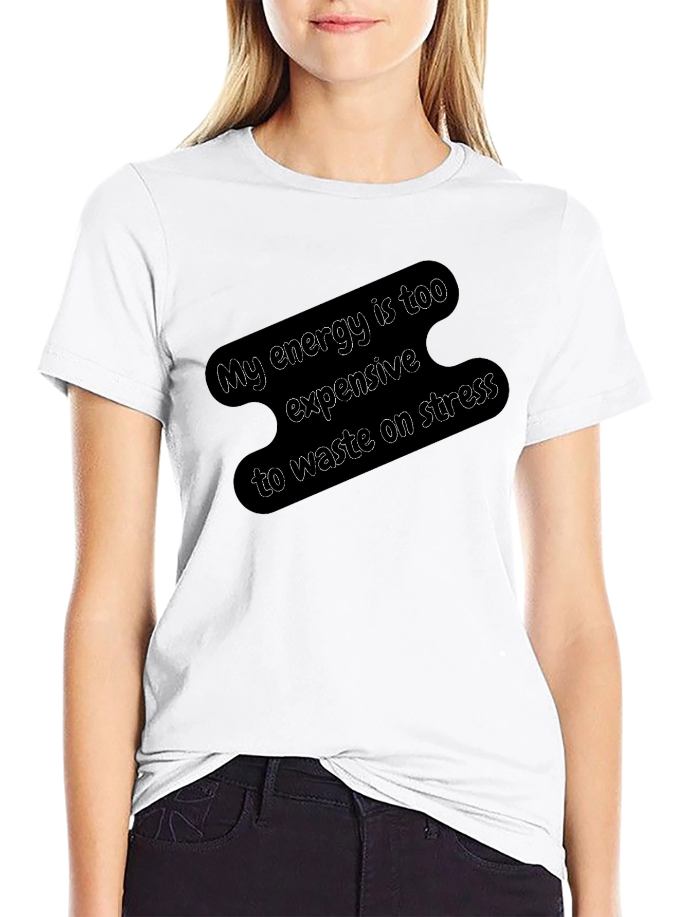 Black My Energy Is Too Expensive Graphic Tee view 9