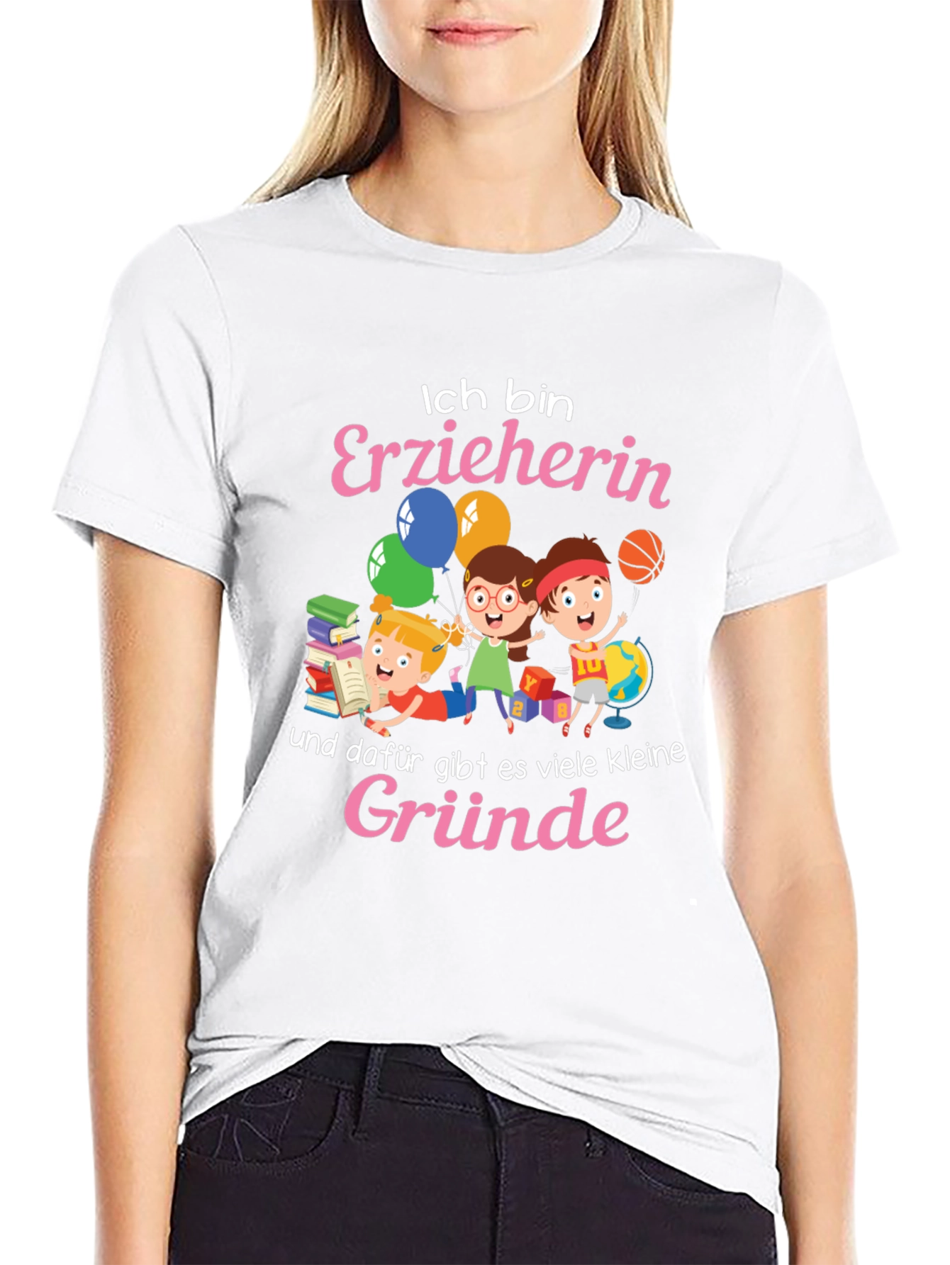 Black Teacher Appreciation T-Shirt - Ich Bin Erzieherin view 9