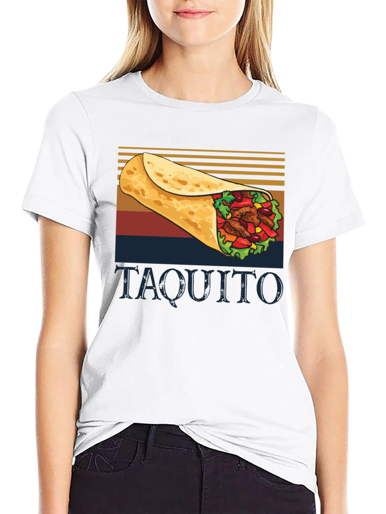 Taquito Graphic Tee - Novelty Food Shirt - 9