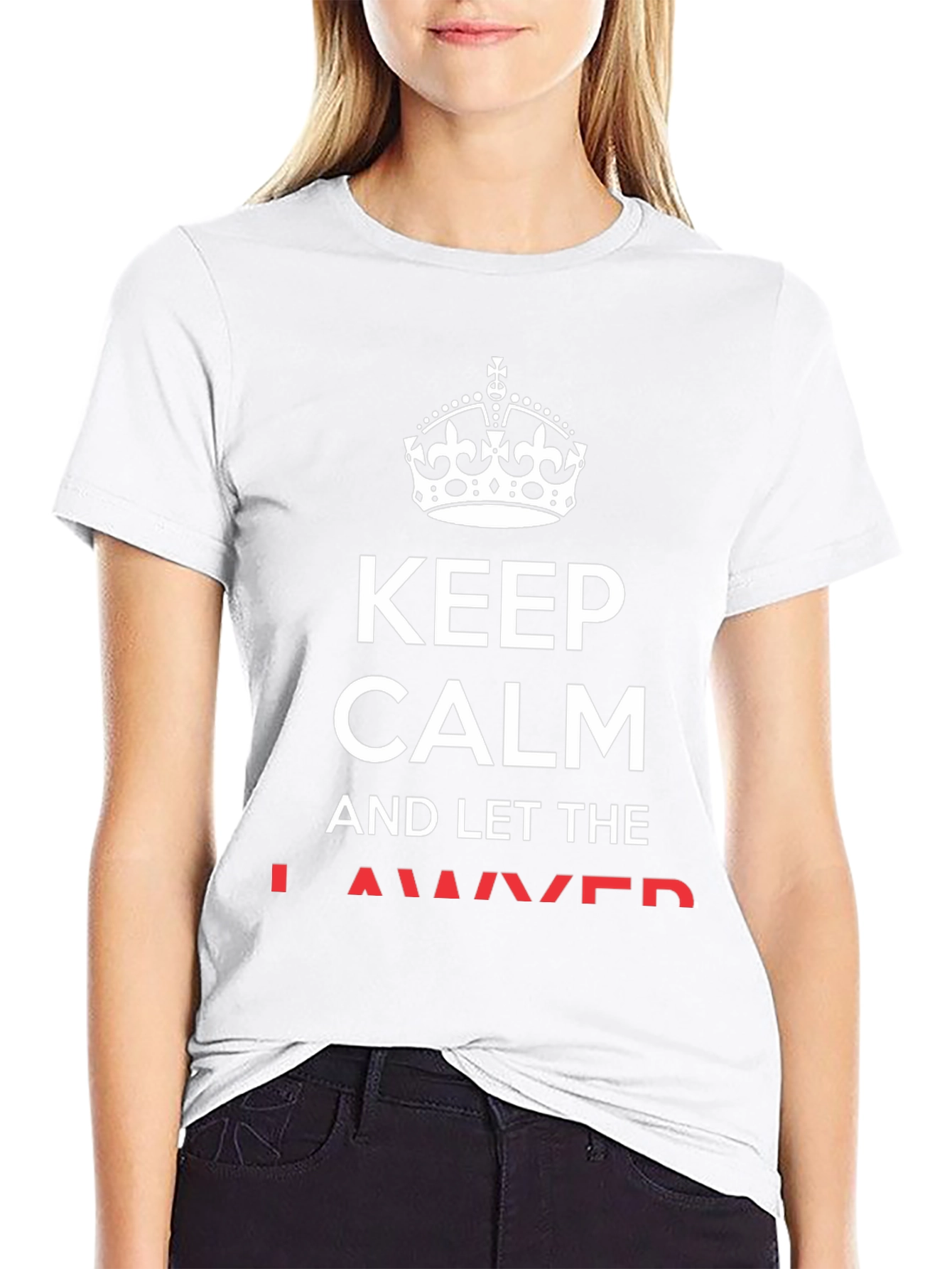 Black Keep Calm and Let the Lawyer Handle It T-Shirt view 9