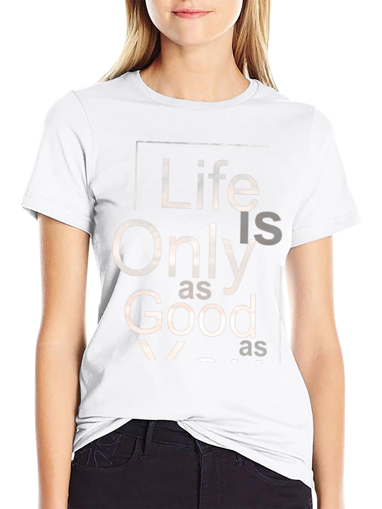 Black Life is Only as Good T-Shirt - Black view 9