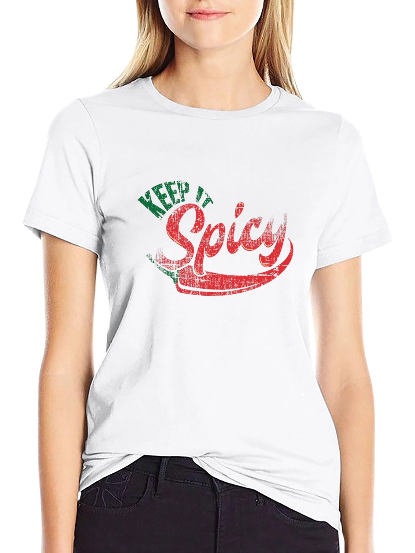 Keep It Spicy Graphic Tee - Cool Chili Pepper Design - 9