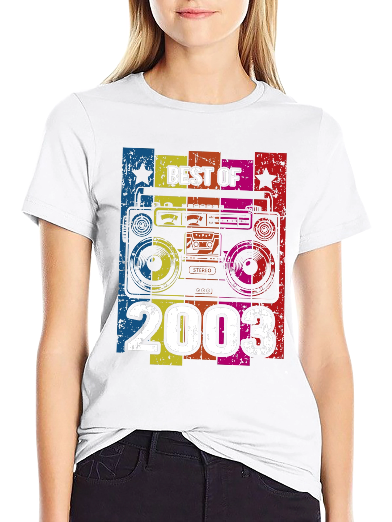 Black Retro "Best of 2003" Graphic Tee view 9