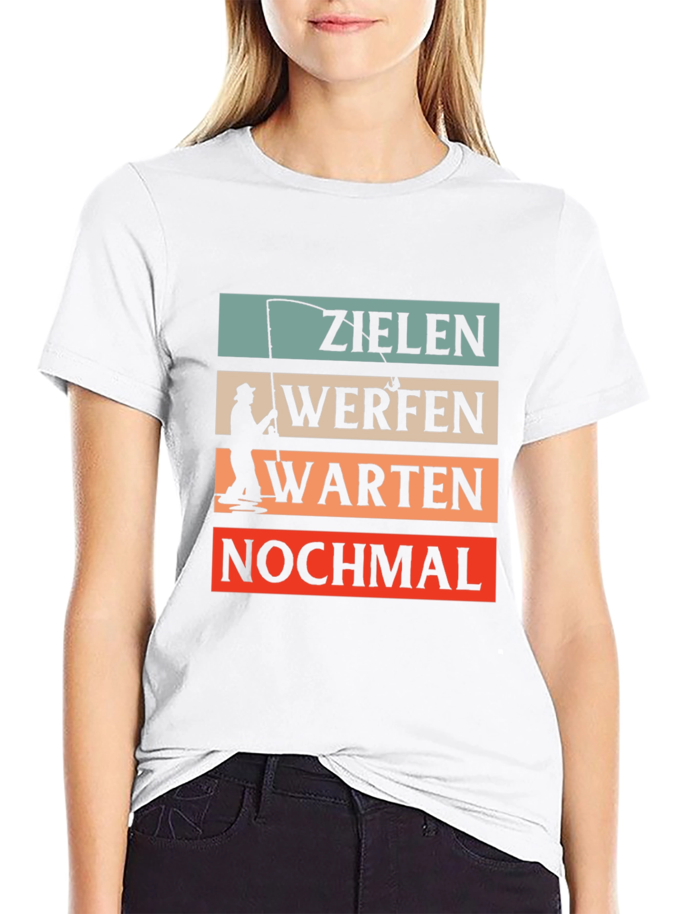 Black Zielan Werfen Warten T-Shirt view 9