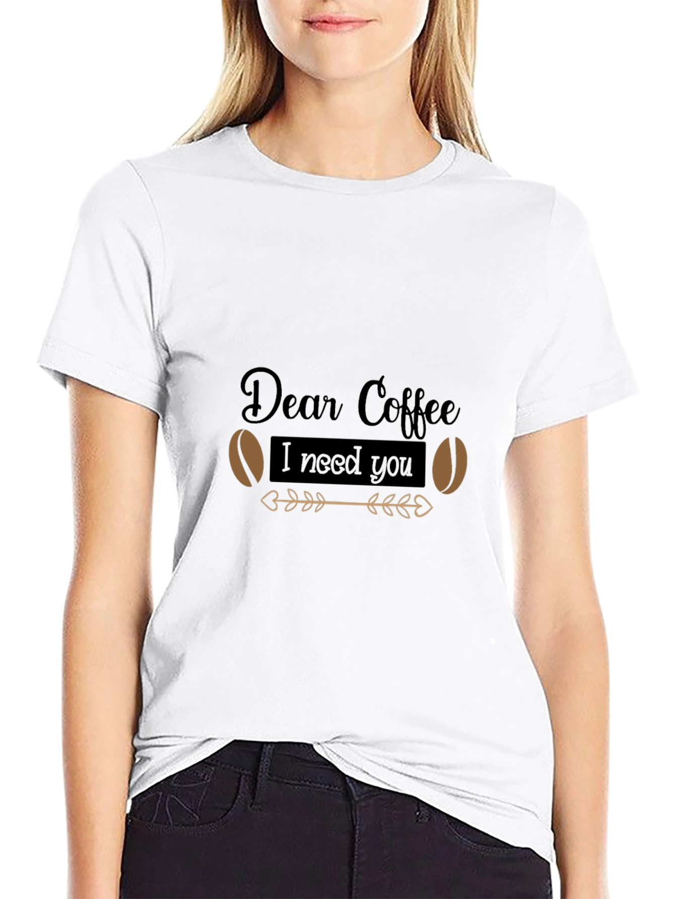 Black Dear Coffee I Need You - Graphic Tee view 9