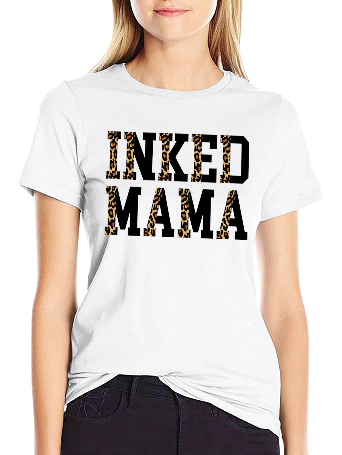 Inked Mama Leopard Print Graphic Tee - 9