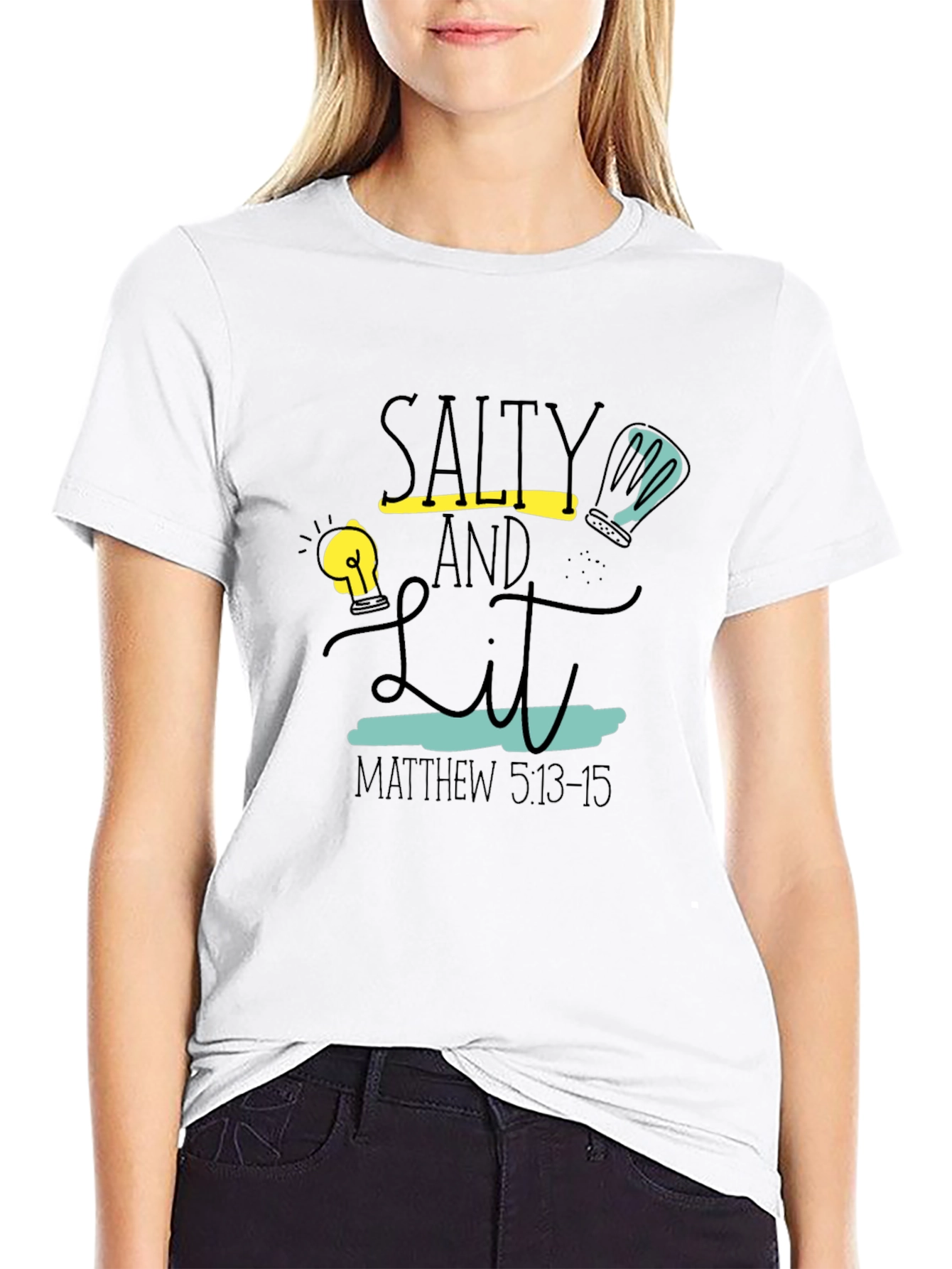 Black Salty and Lit T-Shirt - Matthew 5:13-15 view 9
