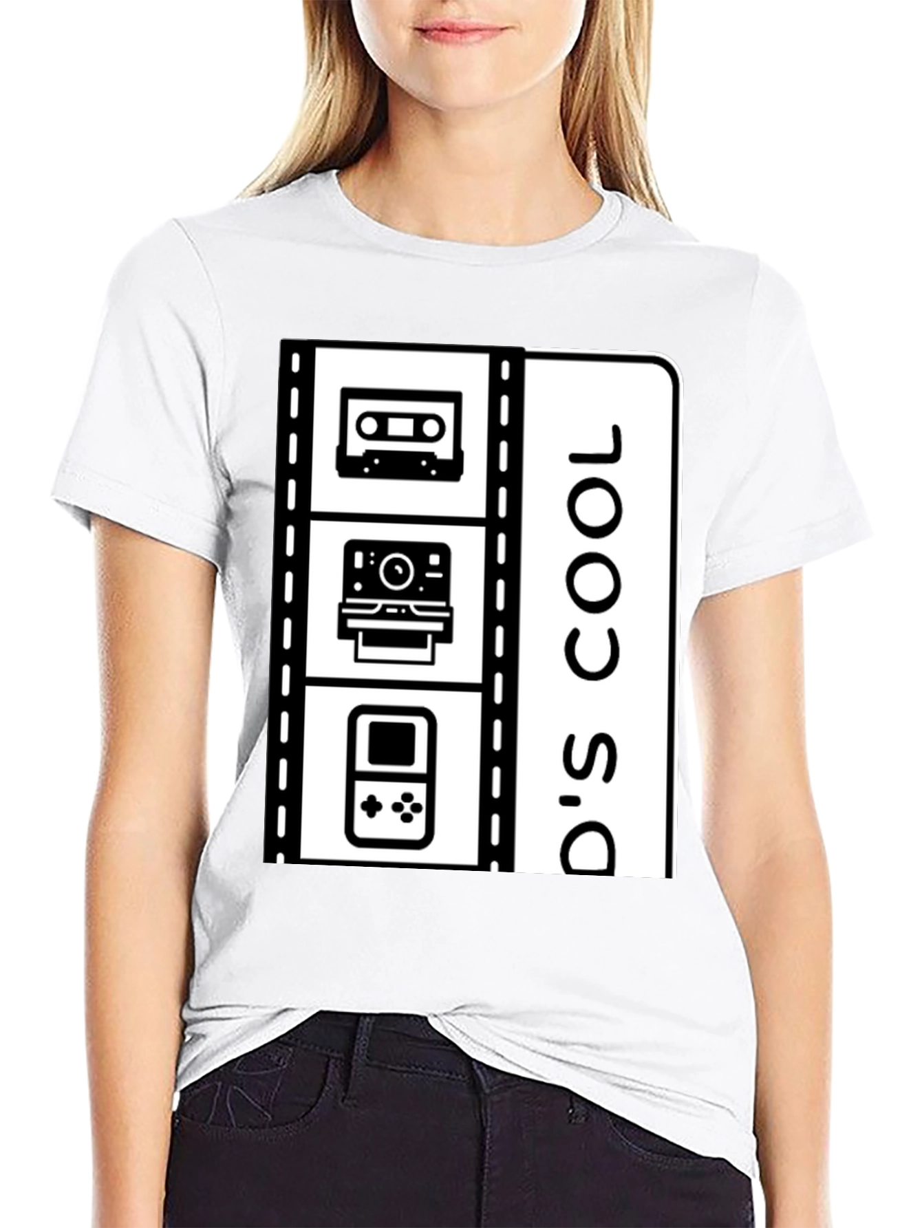 Black 90's Cool Nostalgic T-Shirt view 9
