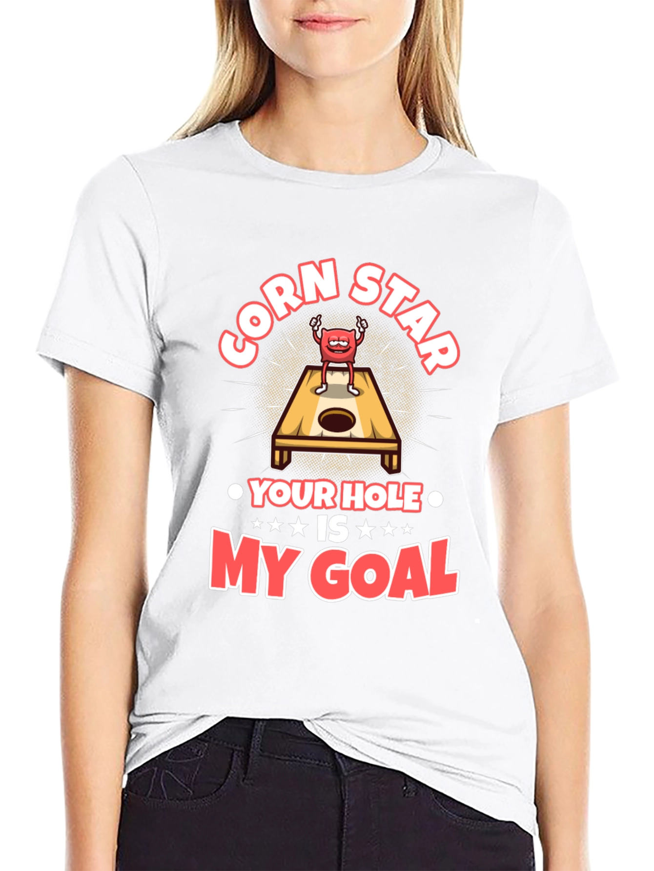 Black Corn Star Your Hole is My Goal T-Shirt view 9