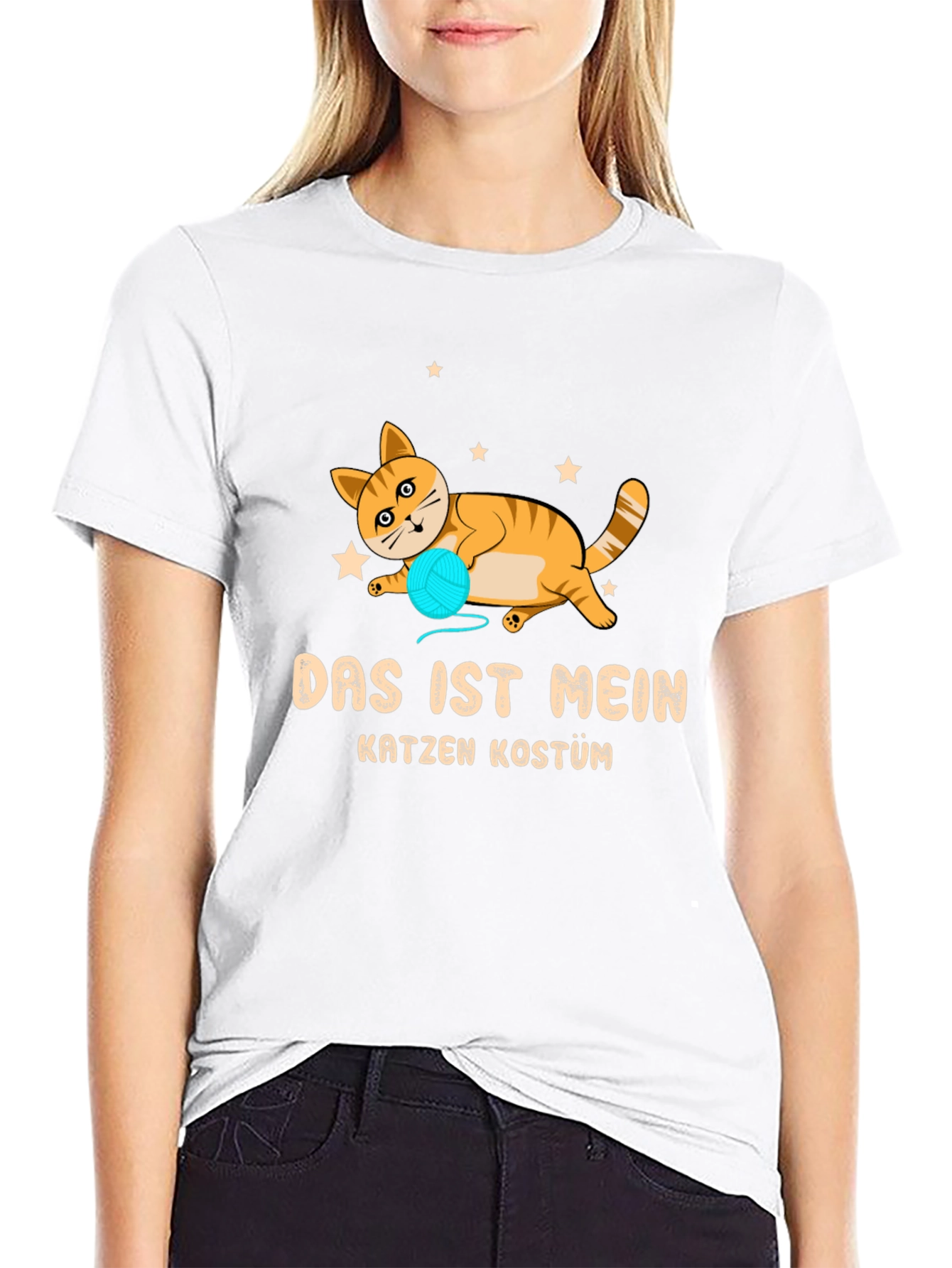 Black Das Ist Mein Katzen Kostüm T-Shirt - Cat Lover Tee view 9