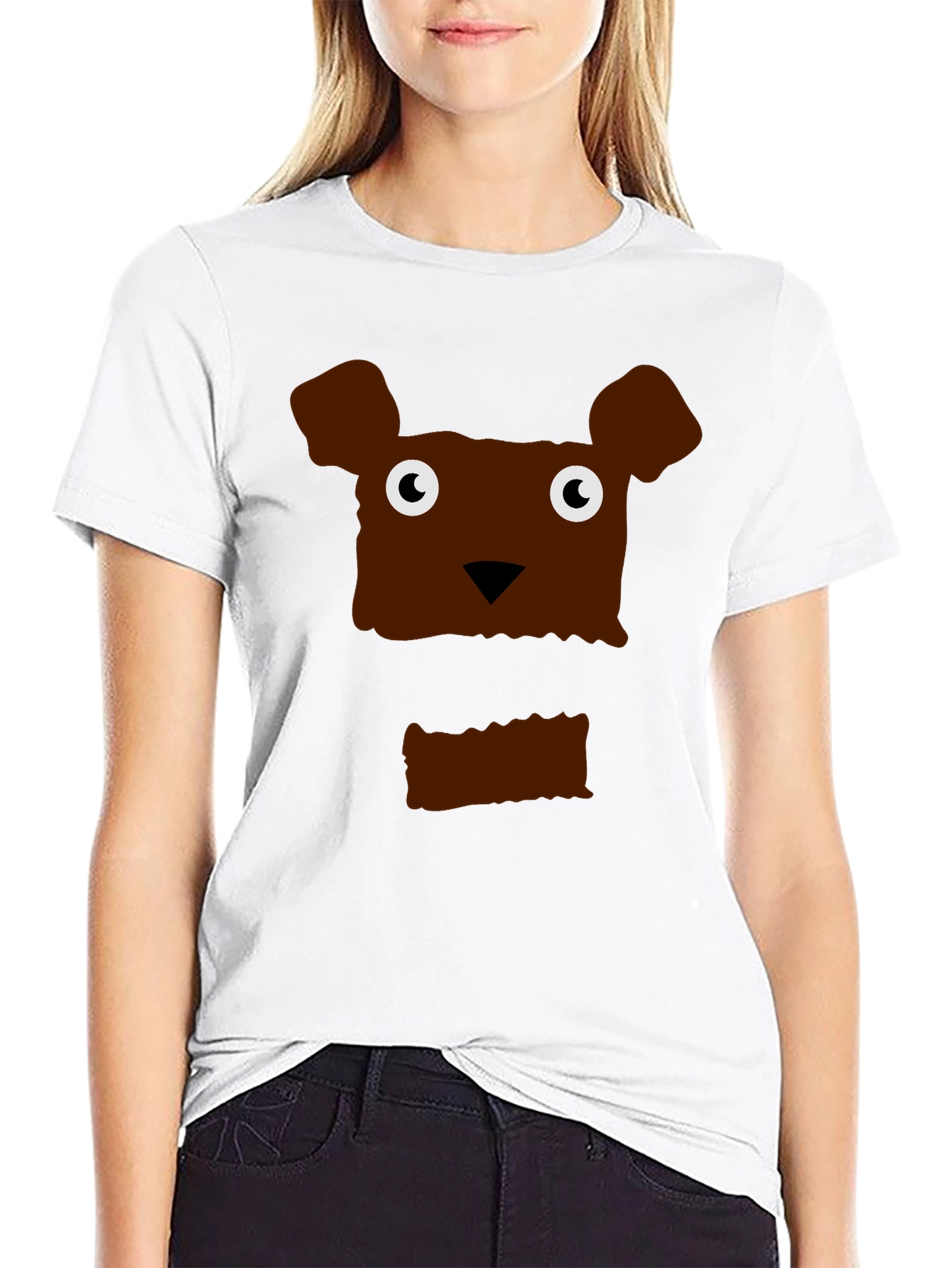 Black Novelty Bear Graphic Tee view 9