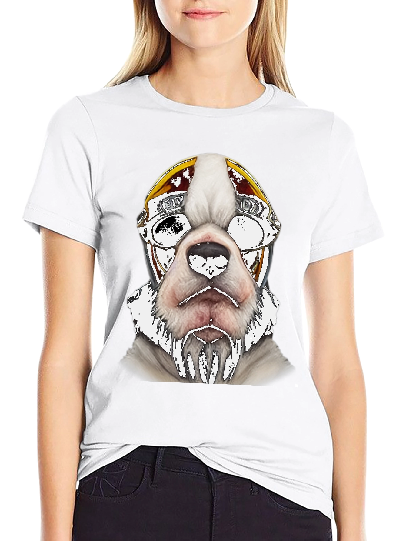 Black Cool Dog Aviator T-Shirt - Black view 9