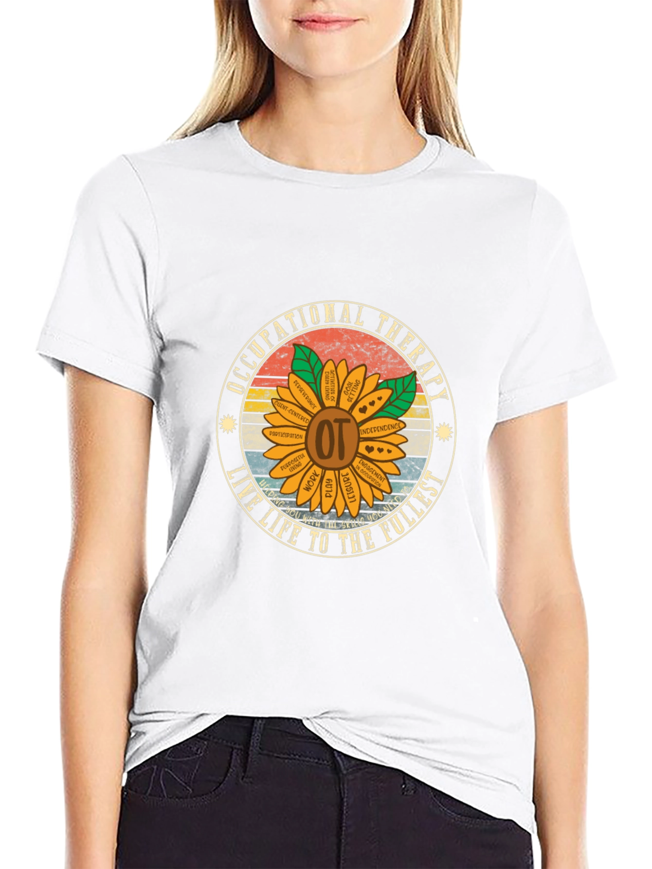Occupational Therapy Sunflower T-Shirt - 9