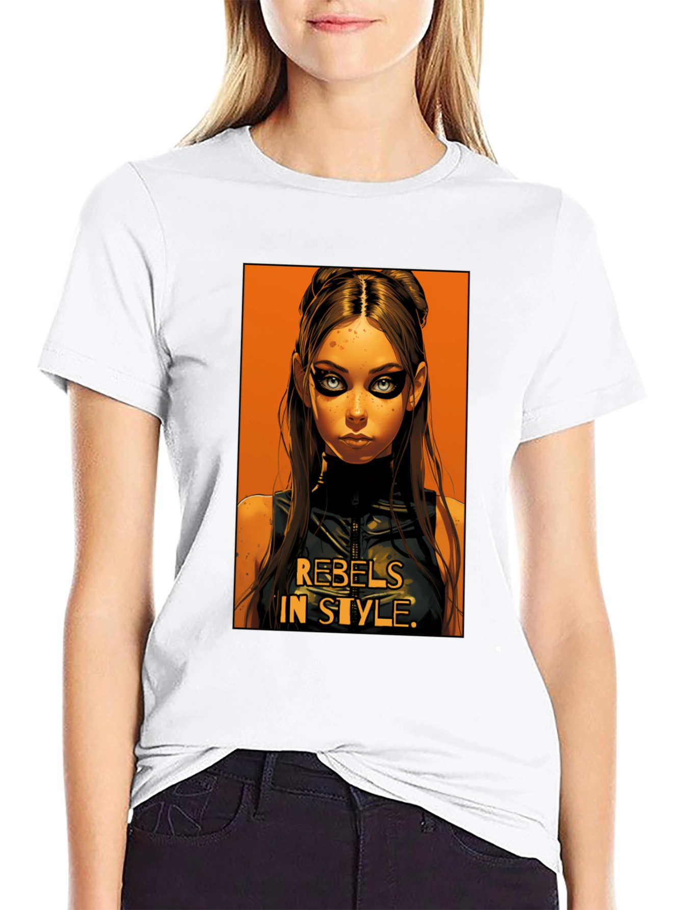 Black Rebels In Style Graphic Tee - Modern Streetwear view 9