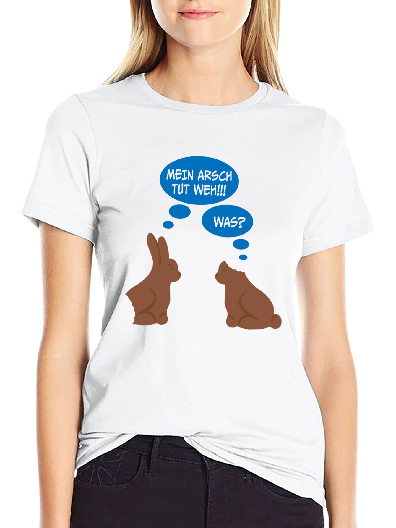 Funny Easter Bunny Butt Bite T-Shirt - 9