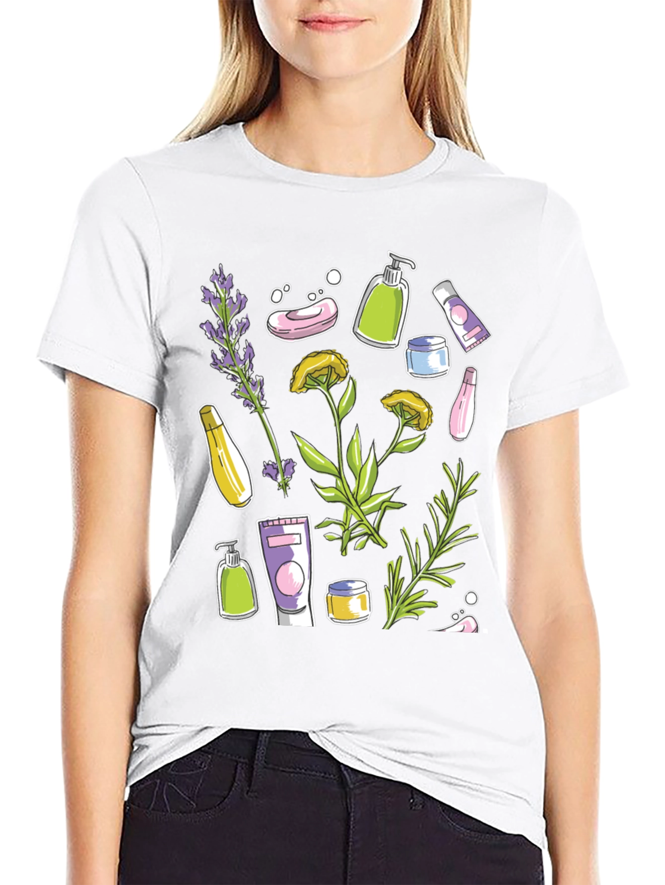Botanical Beauty T-Shirt | Natural Skincare Design - 9