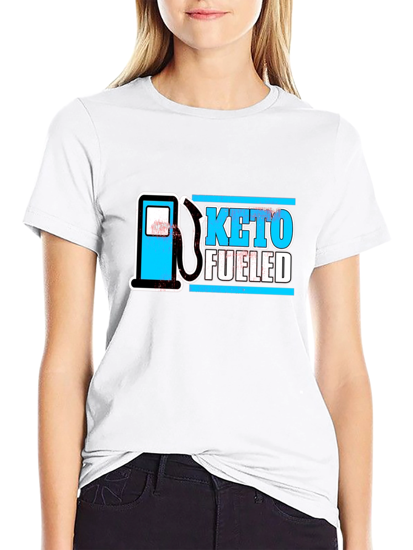 Black Keto Fueled Black T-Shirt view 9