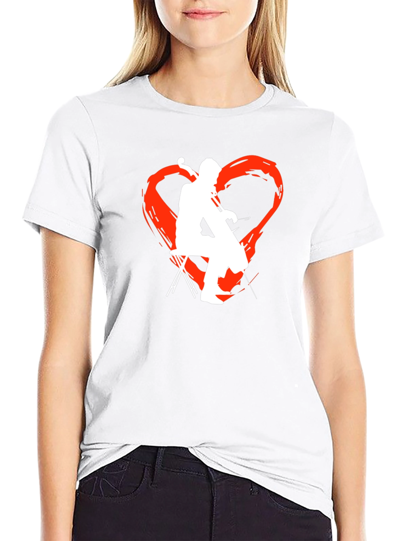 Black Cello Heart T-Shirt - Music Lover Tee view 9