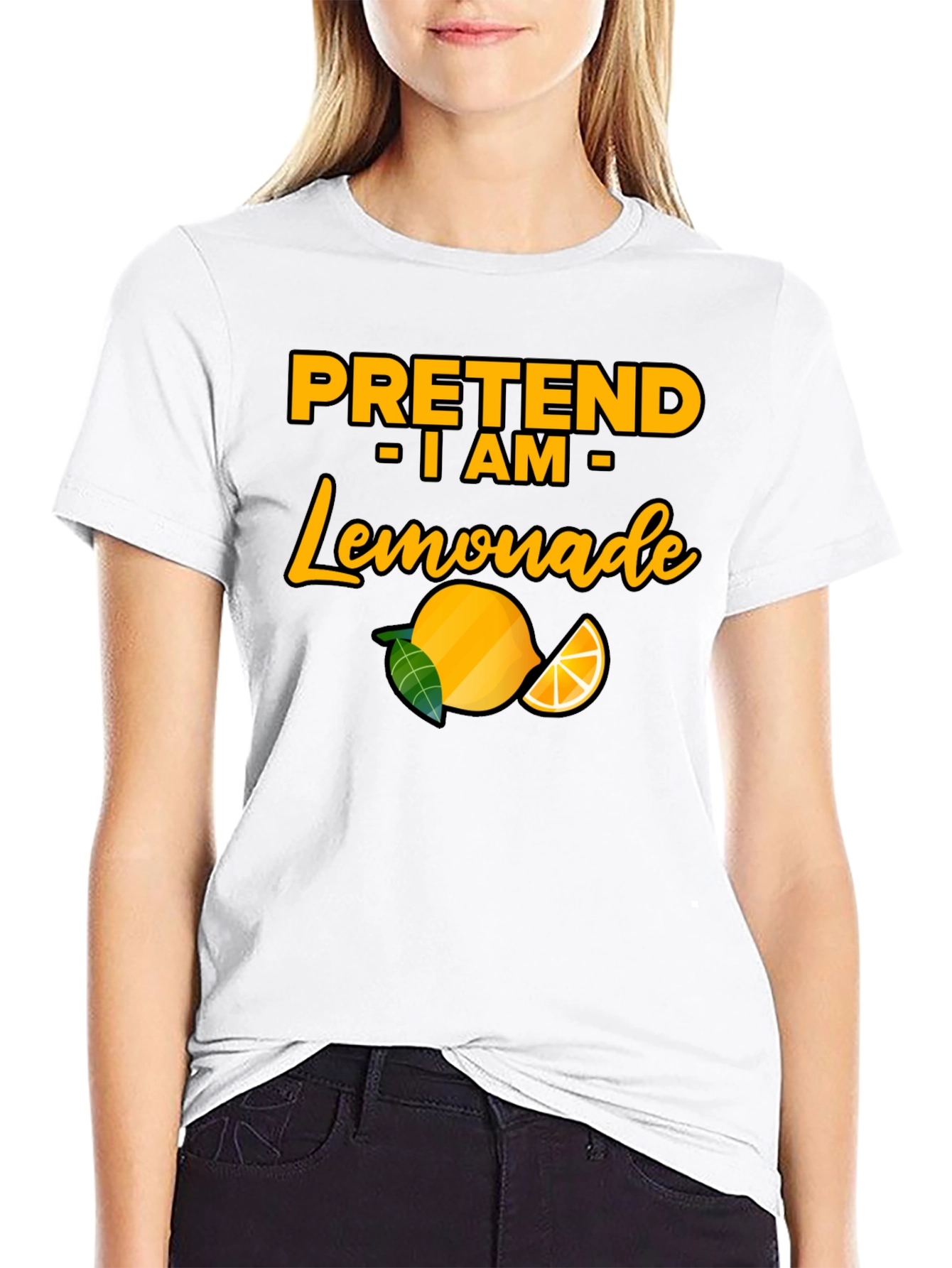 Black Pretend I am Lemonade T-Shirt - Funny Party Tee view 9